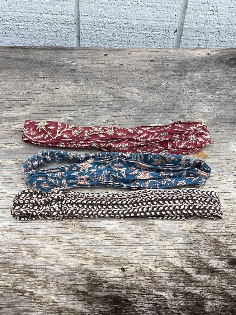 (3) set Anthropologie scrunchie HAIR BANDS